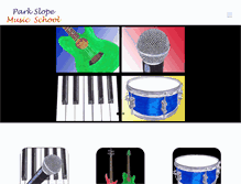 Tablet Screenshot of parkslopemusicschool.com